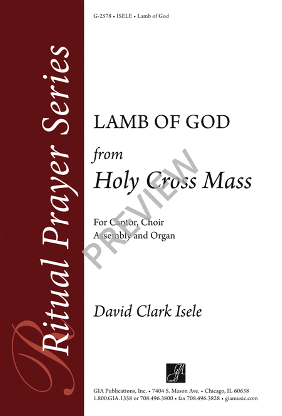 Lamb of God 4-Part scores gallery preview page 2