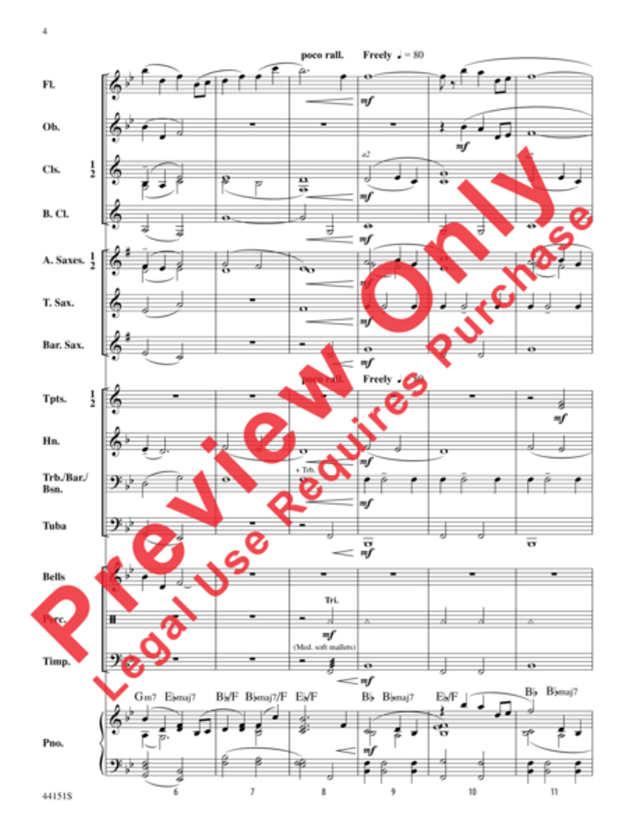 Serenade Serenade Concert Band scores gallery preview page 3