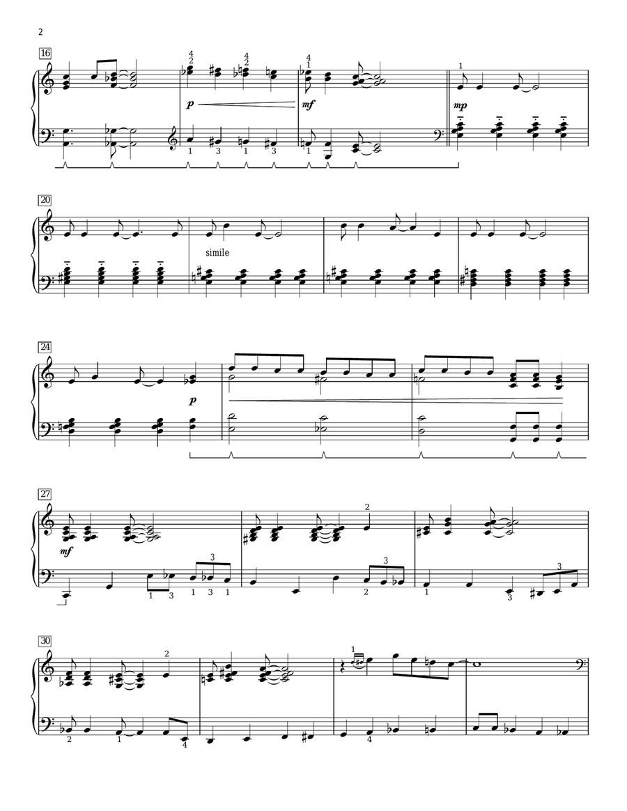 Basin Street Blues (arr. Phillip Keveren) Piano Solo scores gallery preview page 2