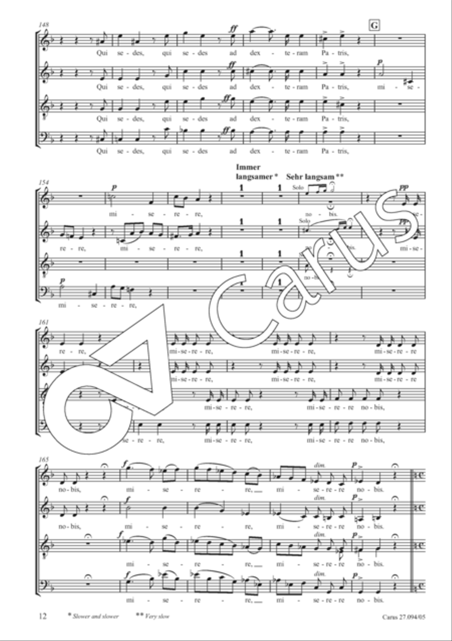 Mass in F minor SSAATTBB scores gallery preview page 13