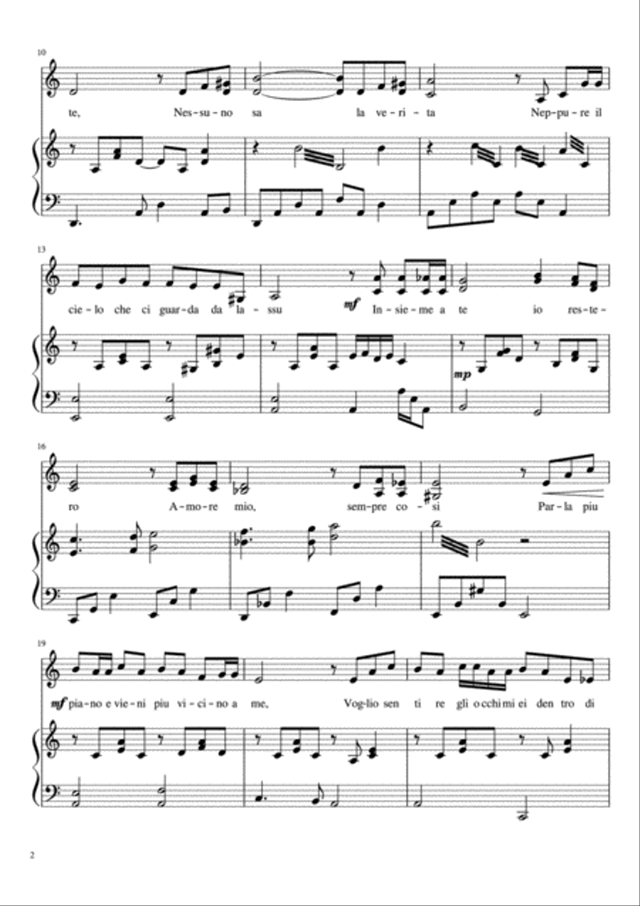 Speak Softly Love SA scores gallery preview page 2