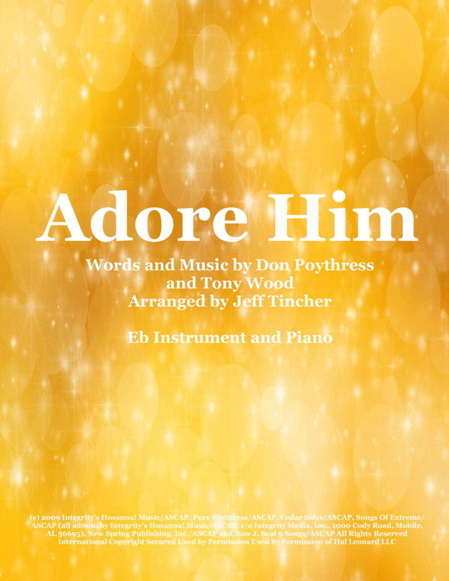 Adore Him Alto Saxophone scores gallery preview page 1