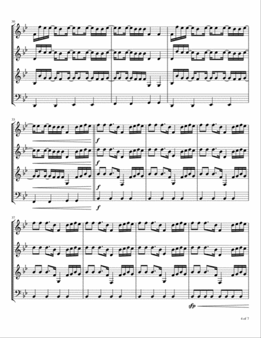Surrounded (fight My Battles) Woodwind Quartet scores gallery preview page 5