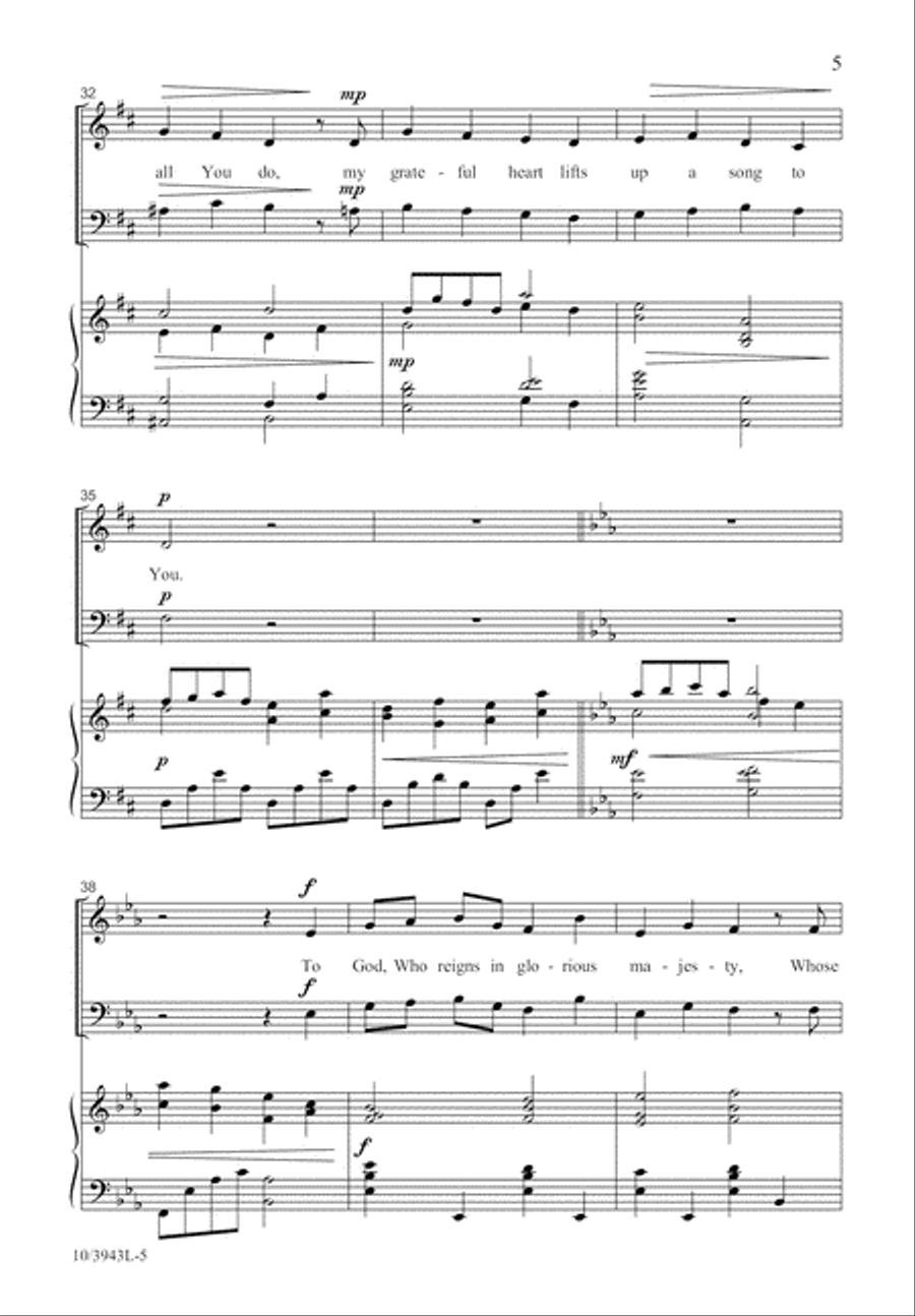 Forever I Will Praise You 2-Part scores gallery preview page 5