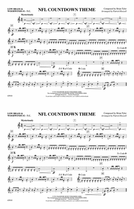 Book cover for NFL Countdown Theme: Low Brass & Woodwinds #1 - Treble Clef