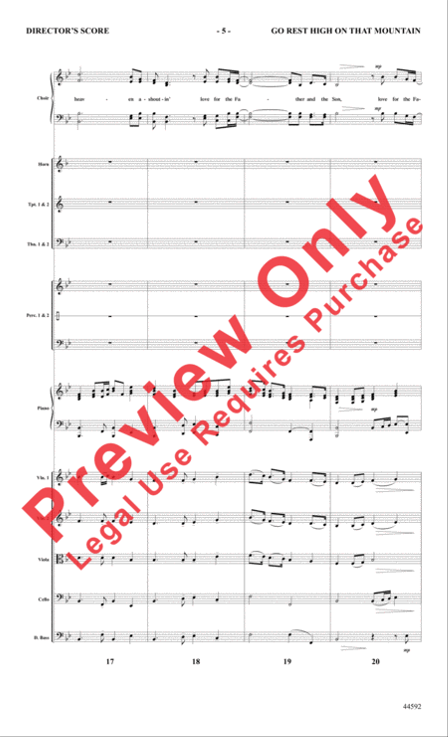 Go Rest High on That Mountain Choir scores gallery preview page 6