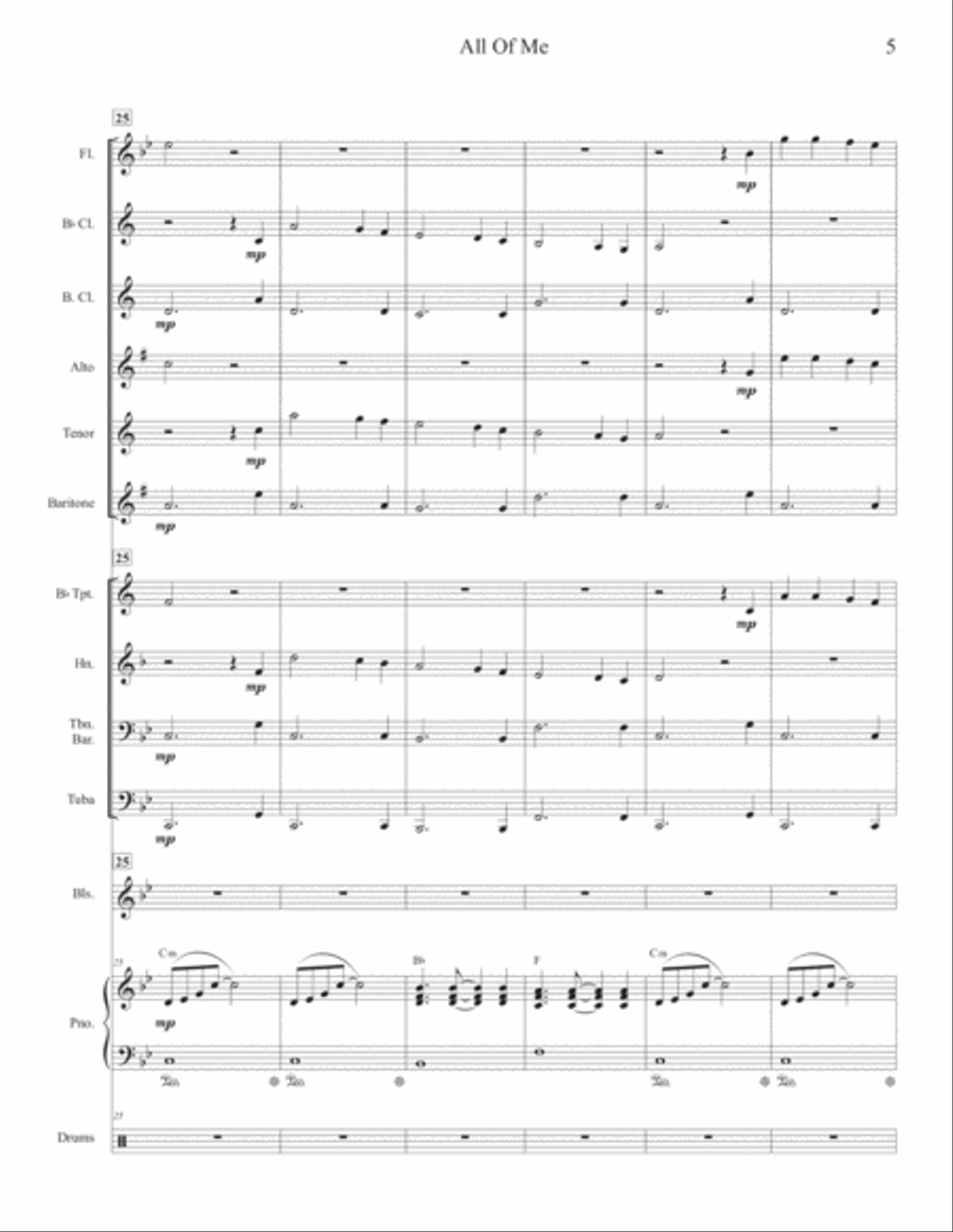 All Of Me Bass Clarinet scores gallery preview page 5