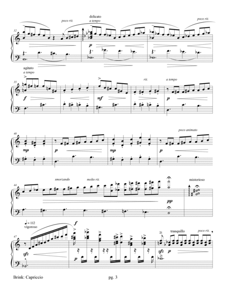 Capriccio, for carillon Glockenspiel - Digital Sheet Music