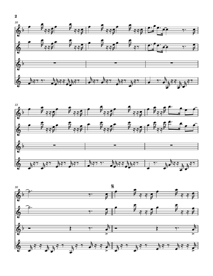 A Swingin' Safari Saxophone Quartet scores gallery preview page 3