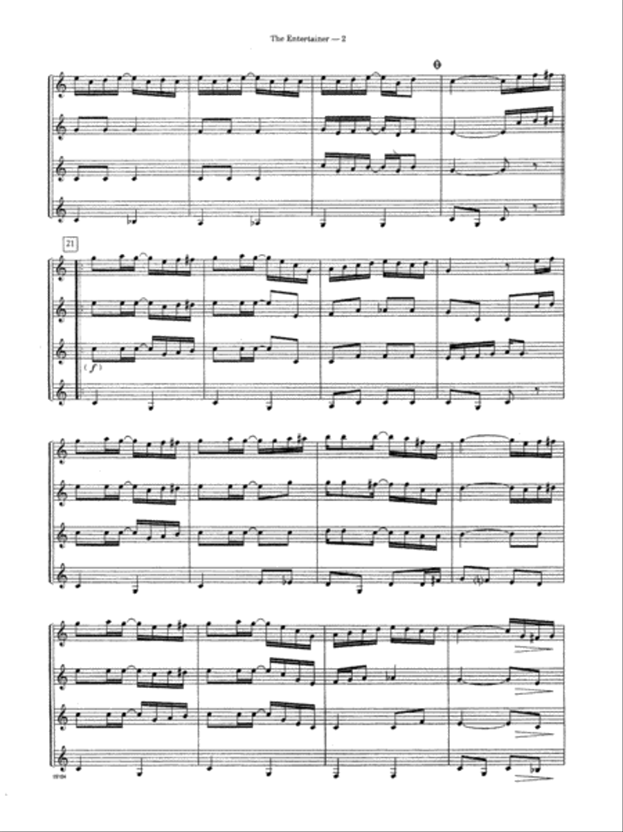 Entertainer, The Set of Parts scores gallery preview page 3