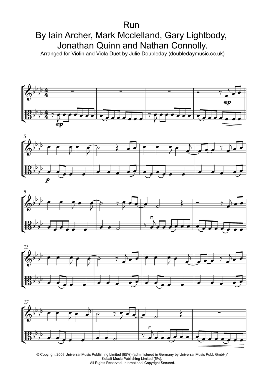 Run Run String Duet scores gallery preview page 1