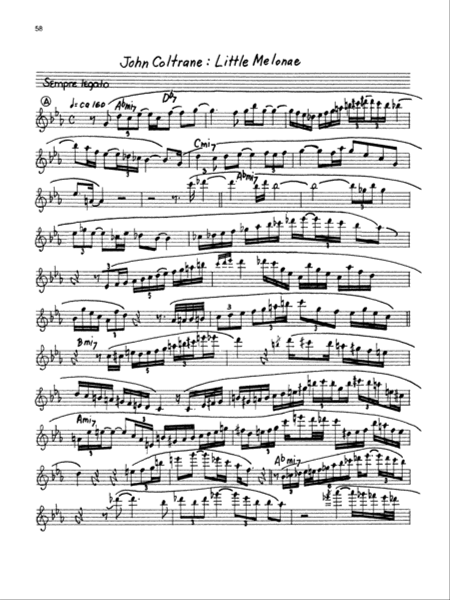 The Jazz Style of John Coltrane Saxophone scores gallery preview page 5