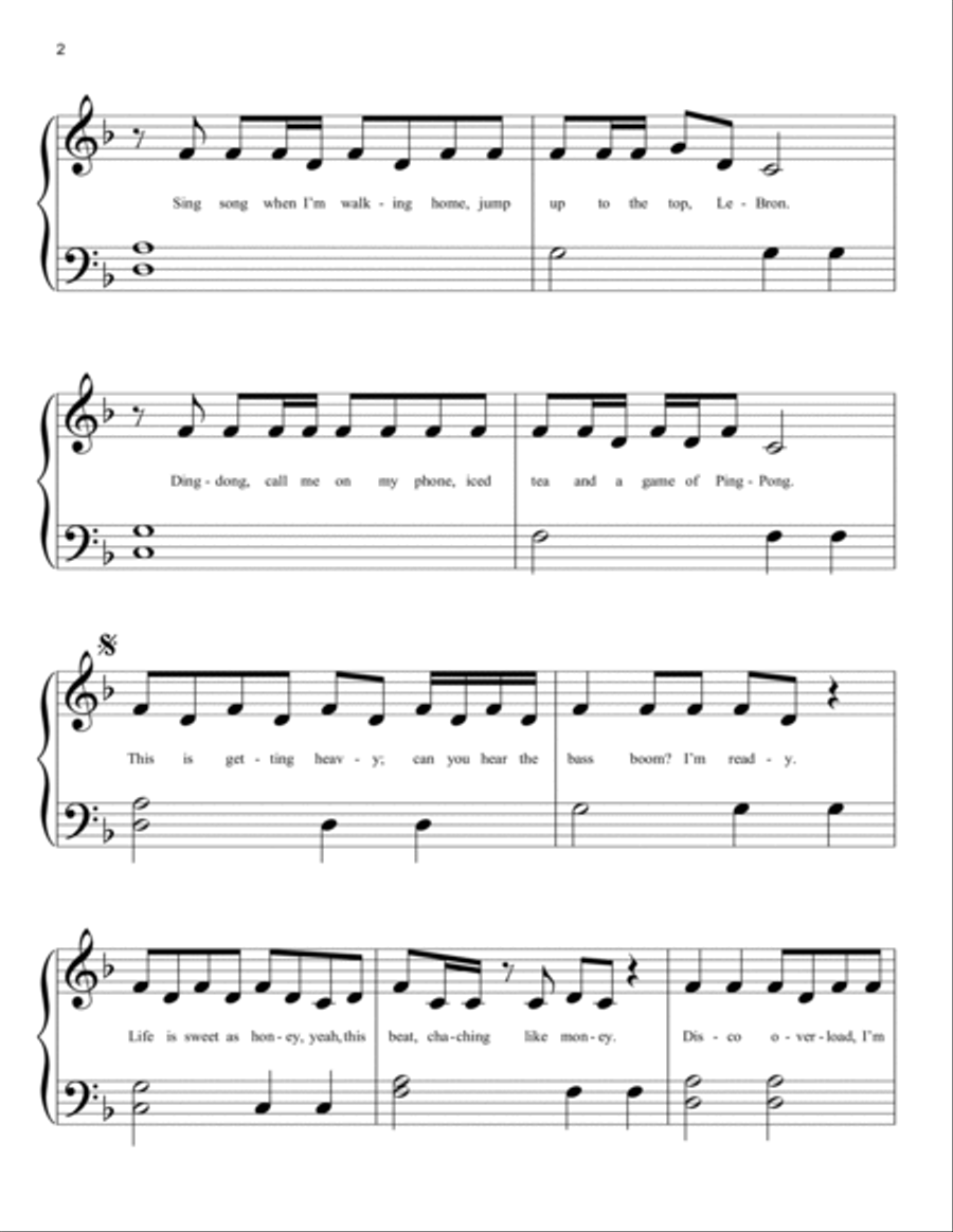 Dynamite Easy Piano scores gallery preview page 2