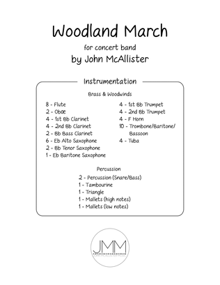 Woodland March - for young concert band