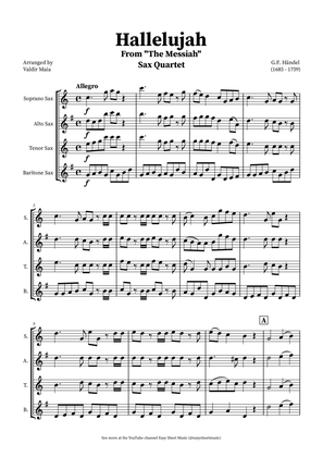 Hallelujah Chorus from Messiah - Sax Quartet