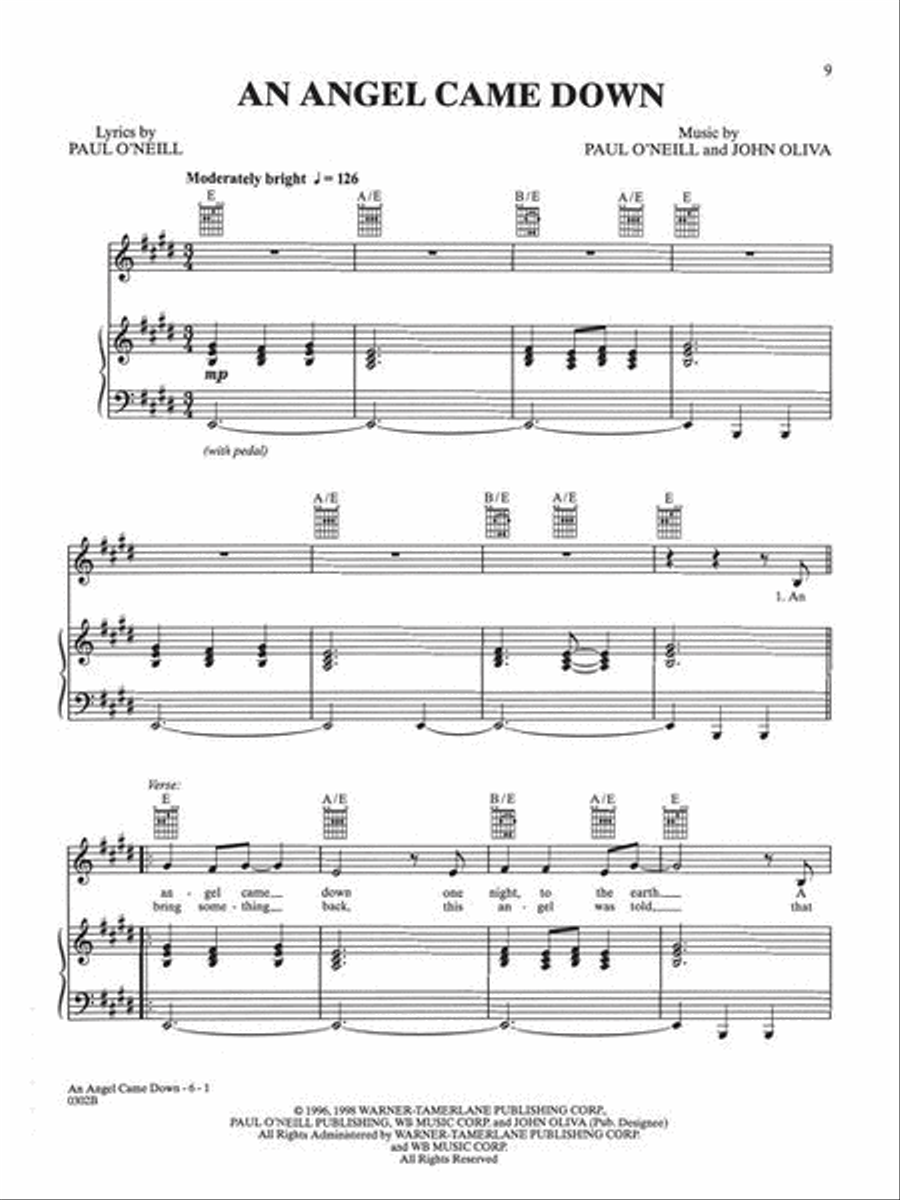 Trans-Siberian Orchestra – Christmas Eve and Other Stories Piano, Vocal, Guitar scores gallery preview page 5