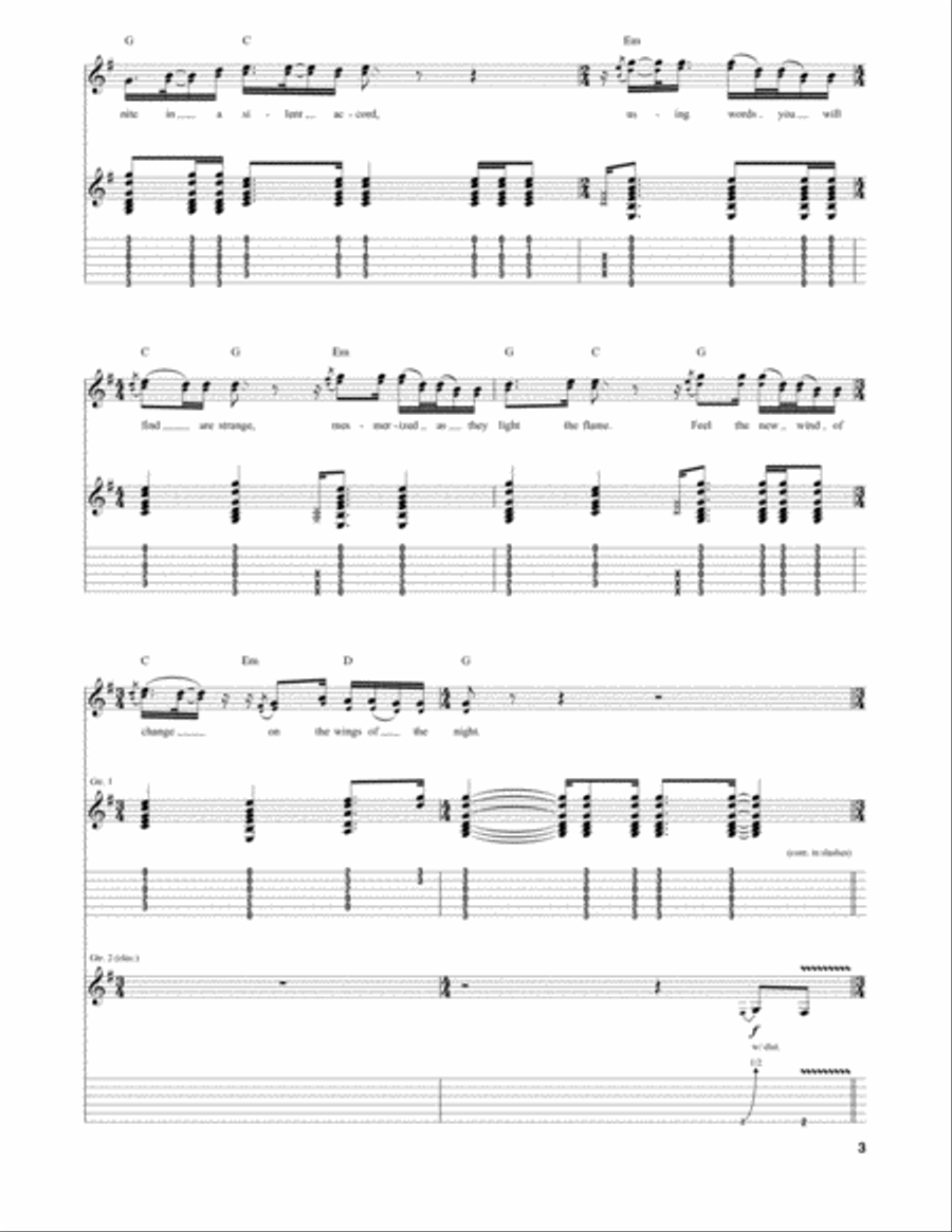 On The Turning Away by Pink Floyd Electric Guitar Digital Sheet Music Sheet Music Plus
