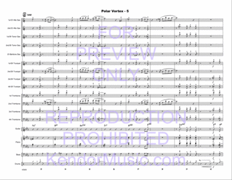 Polar Vortex Polar Vortex Jazz Ensemble scores gallery preview page 6