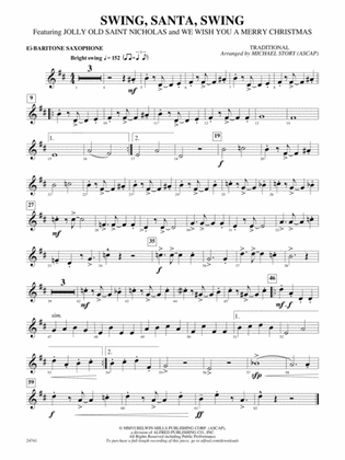 Swing, Santa, Swing: E-flat Baritone Saxophone