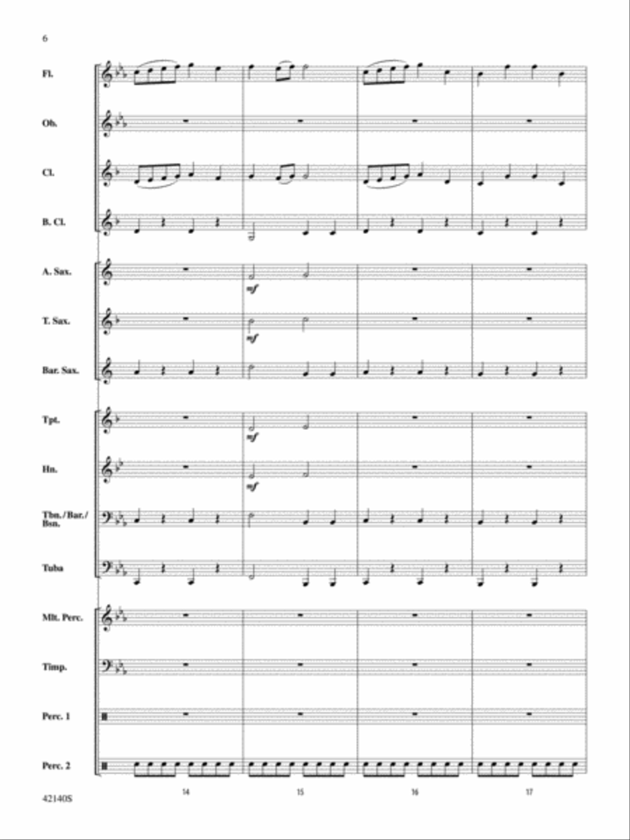 Carpathian Castle: Score Carpathian Castle: Score Concert Band scores gallery preview page 6