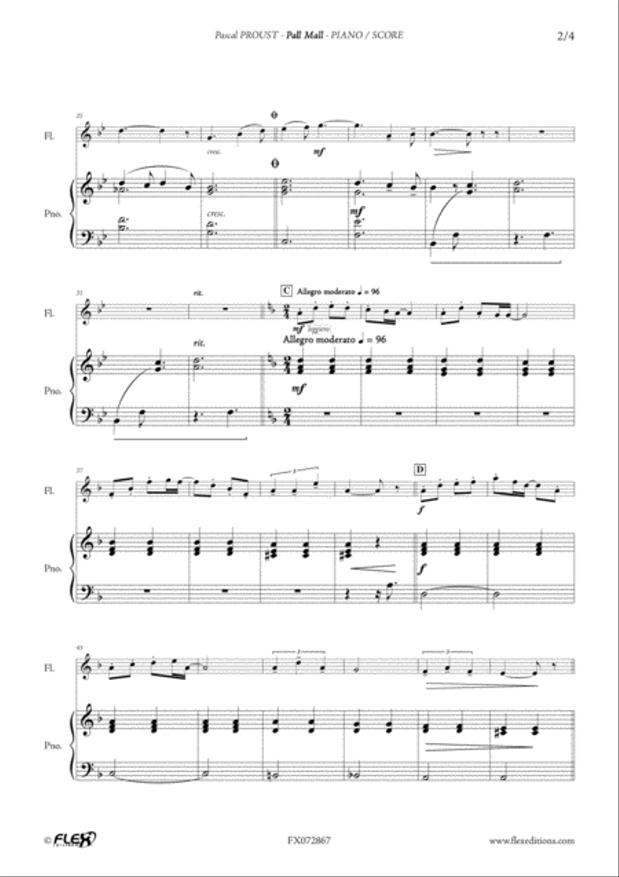 Pall Mall Flute Solo scores gallery preview page 3