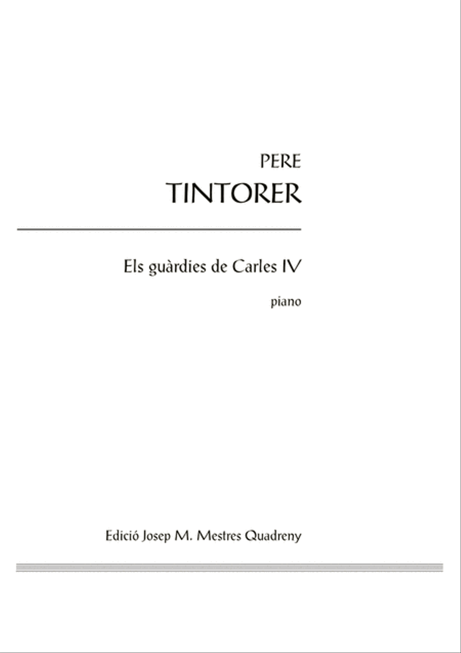 Els guàrdies de Carles IV Piano Solo scores gallery preview page 3