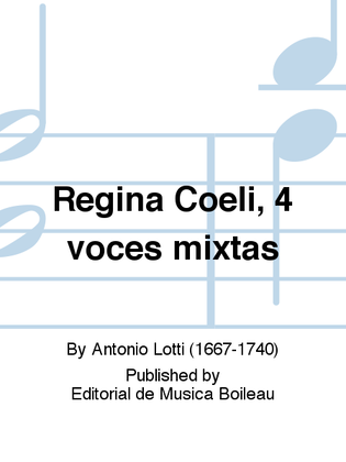 Regina Coeli, 4 voces mixtas