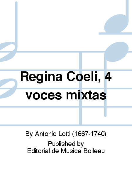 Regina Coeli, 4 voces mixtas
