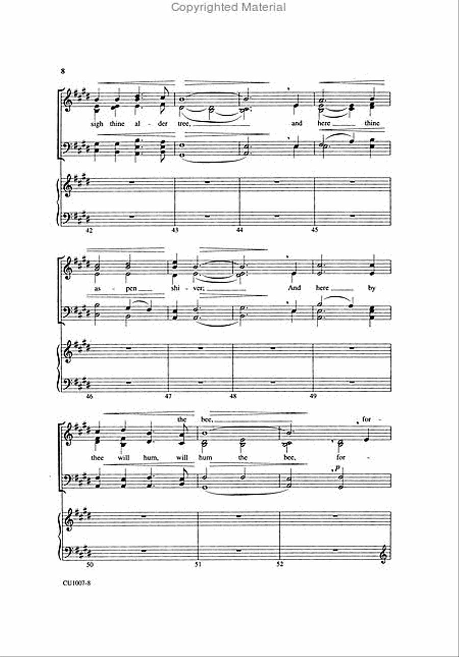 A Farewell 4-Part scores gallery preview page 3