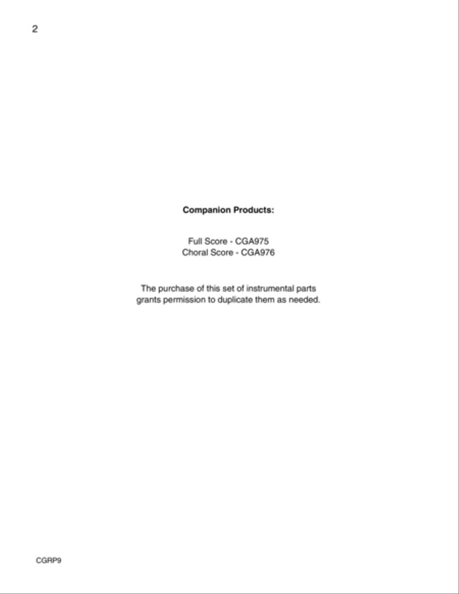 O God, Our Help in Ages Past Reproducible Parts Voice scores gallery preview page 2