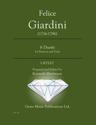 Book cover for 6 Duetti for Bassoon and Viola