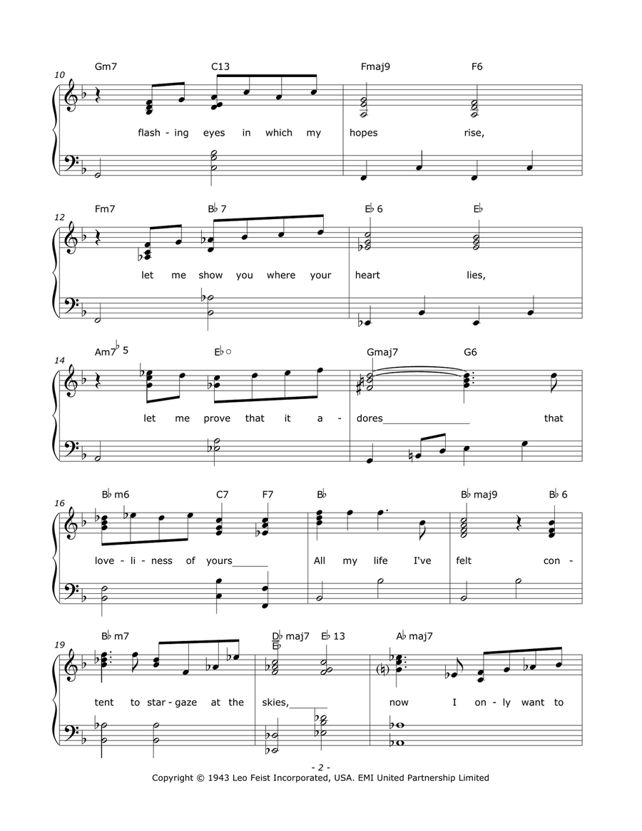 Star Eyes Star Eyes Piano, Vocal scores gallery preview page 2
