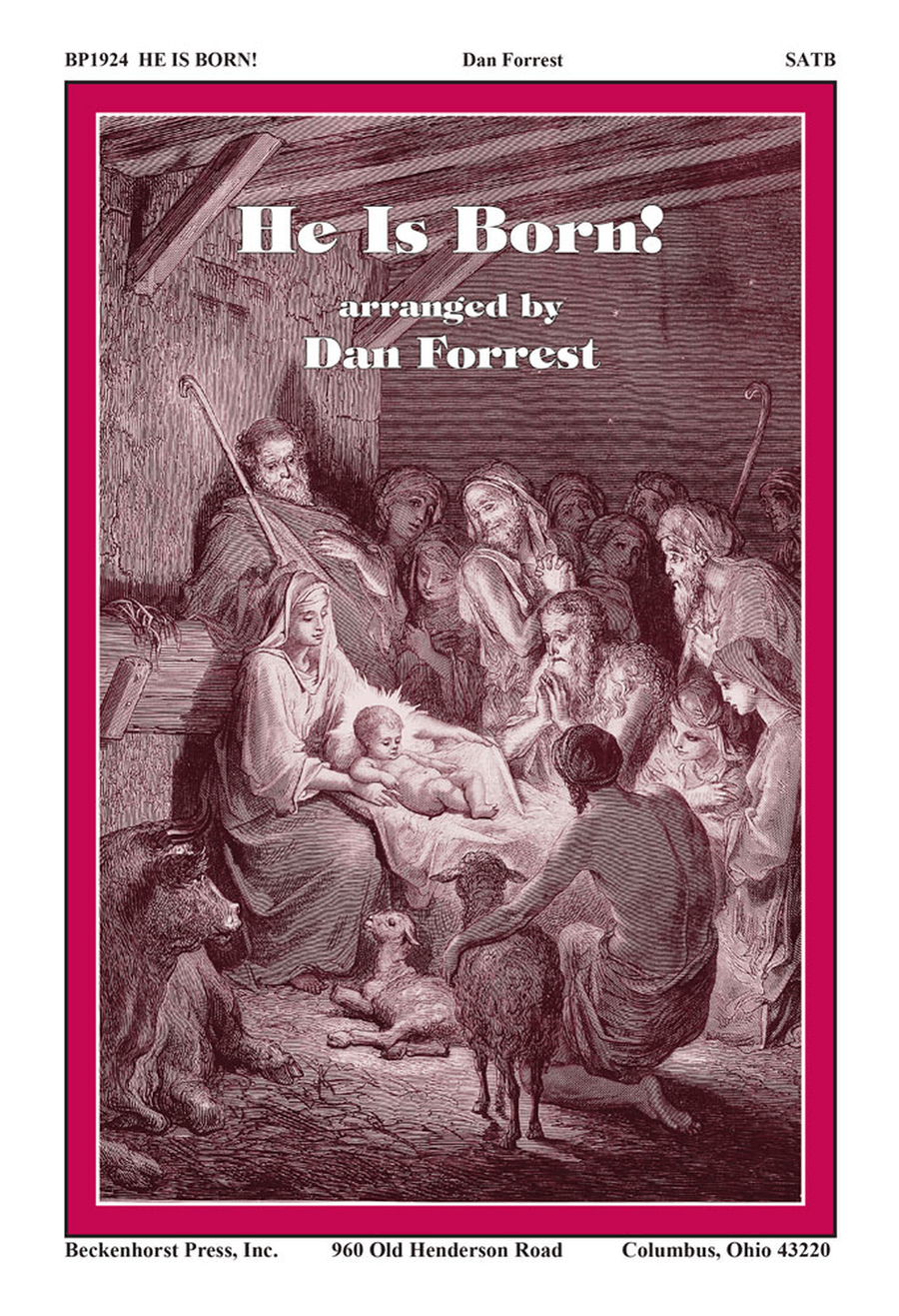 He Is Born! 4-Part scores gallery preview page 1