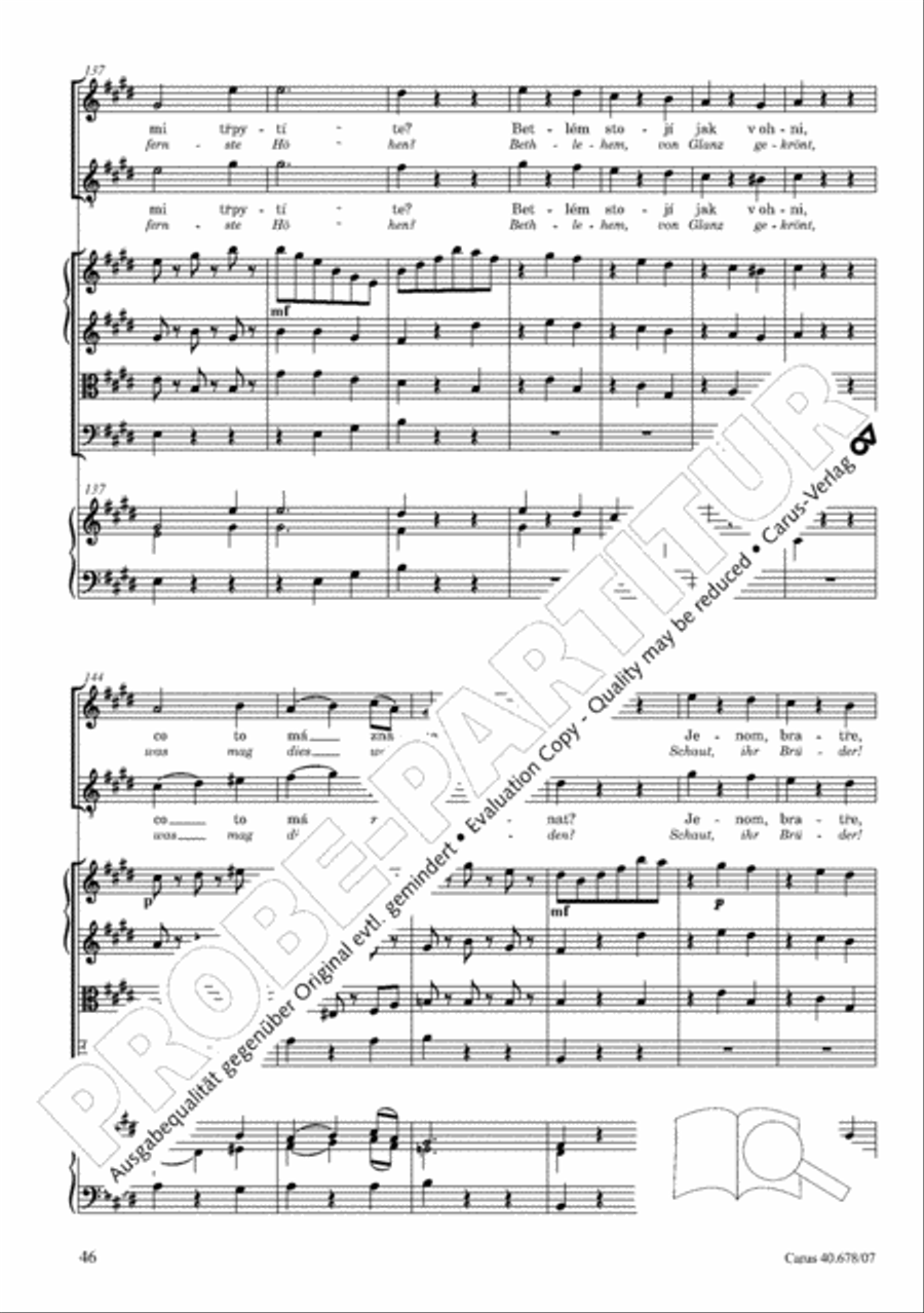 Missa pastoralis bohemica 4-Part scores gallery preview page 59