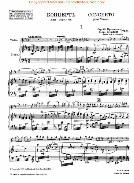 Concerto No. 1 in D Major, Op. 19