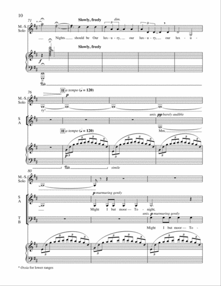 A Heart in Hiding: 5. Wild Nights 4-Part scores gallery preview page 12