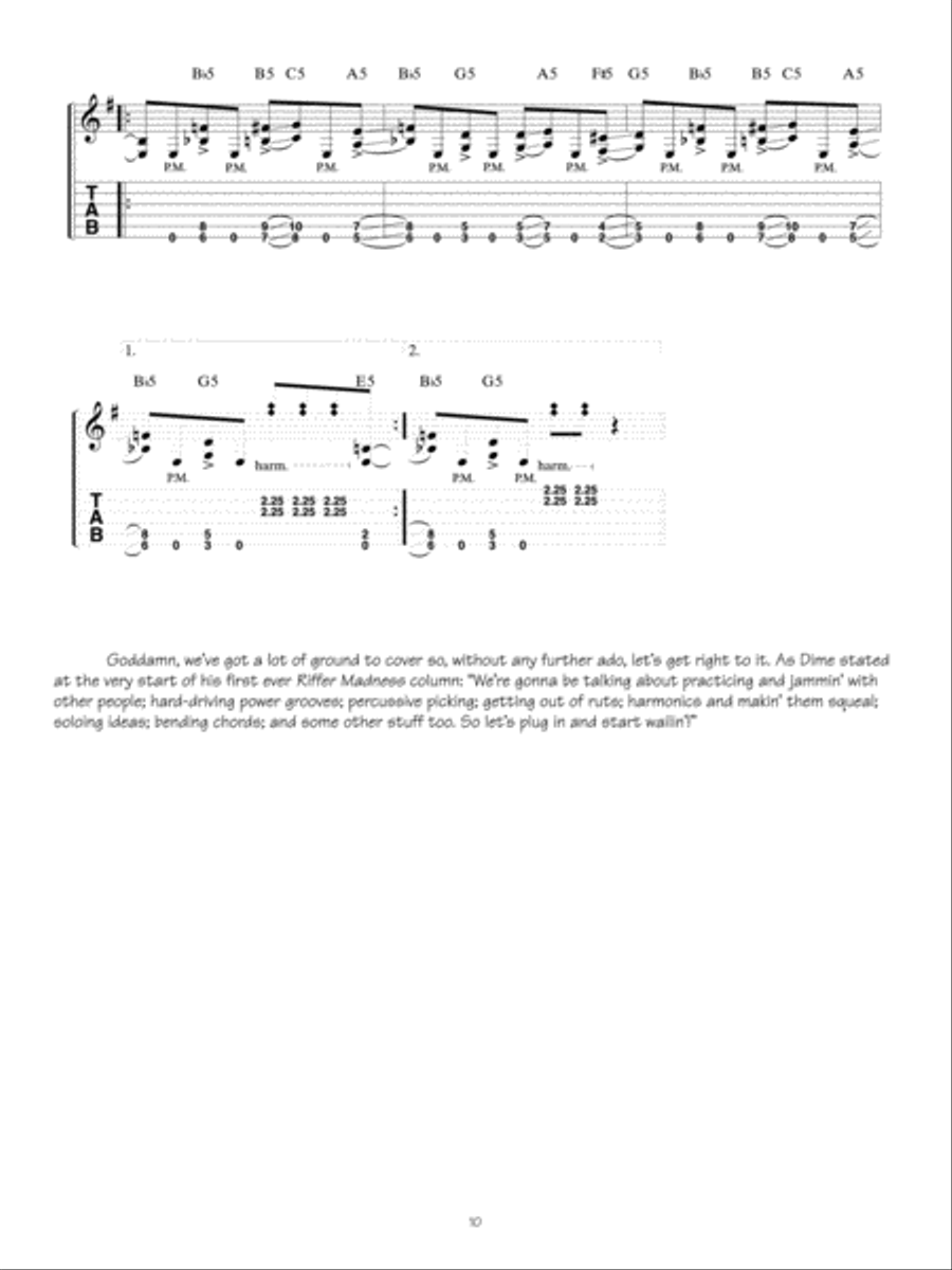 Guitar World Presents - Dimebag Darrell's Riffer Madness (CD Included) Electric Guitar scores gallery preview page 11