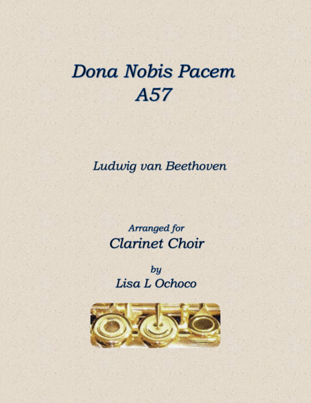 Dona Nobis Pacem A57 for Clarinet Choir image number null