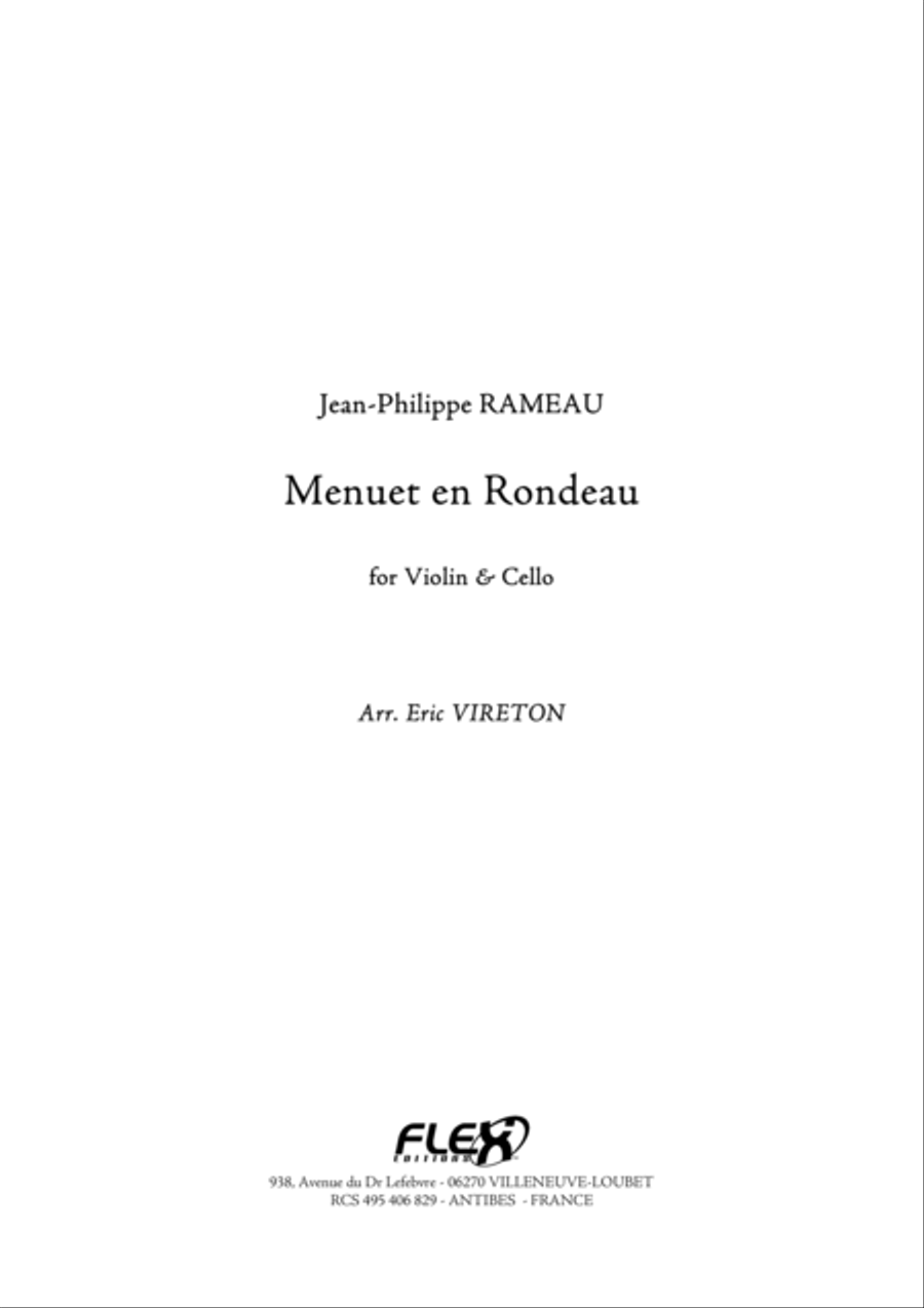 Menuet en Rondeau Cello scores gallery preview page 1