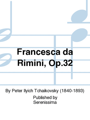 Book cover for Francesca da Rimini, Op.32