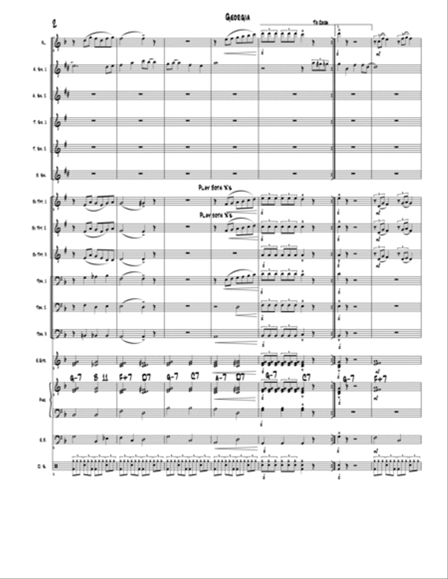 Georgia Georgia Jazz Ensemble scores gallery preview page 2