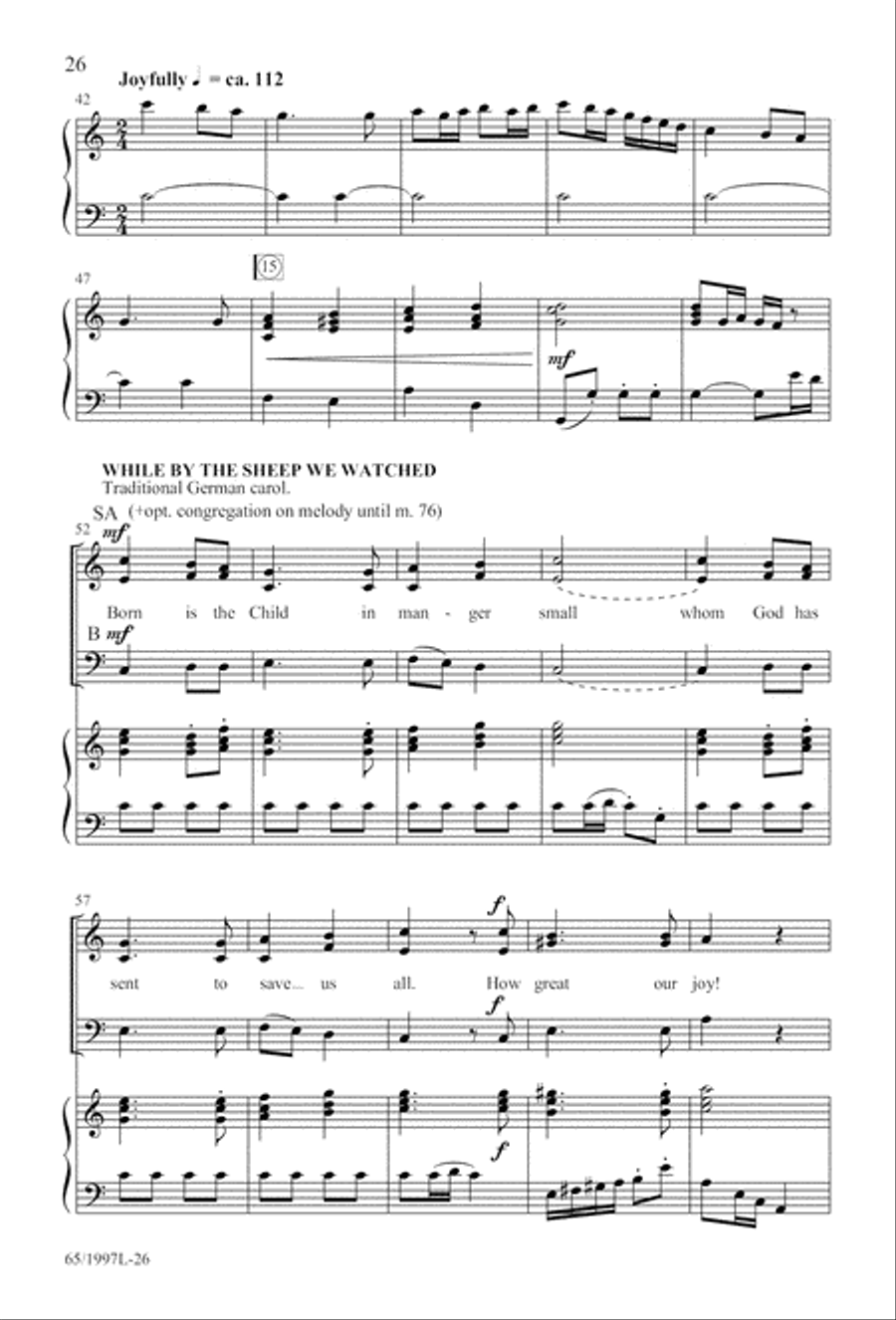 Candles and Carols Candles and Carols 3-Part scores gallery preview page 27