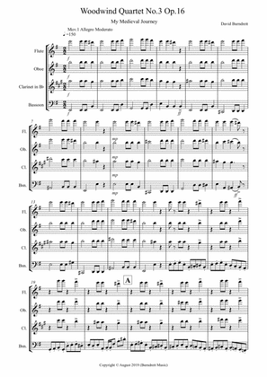 Woodwind Quartet No.3 Op.16 (My Medieval Journey)
