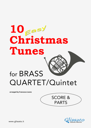 Book cover for 10 Easy Christmas Tunes - Brass Quartet/Quintet (score)