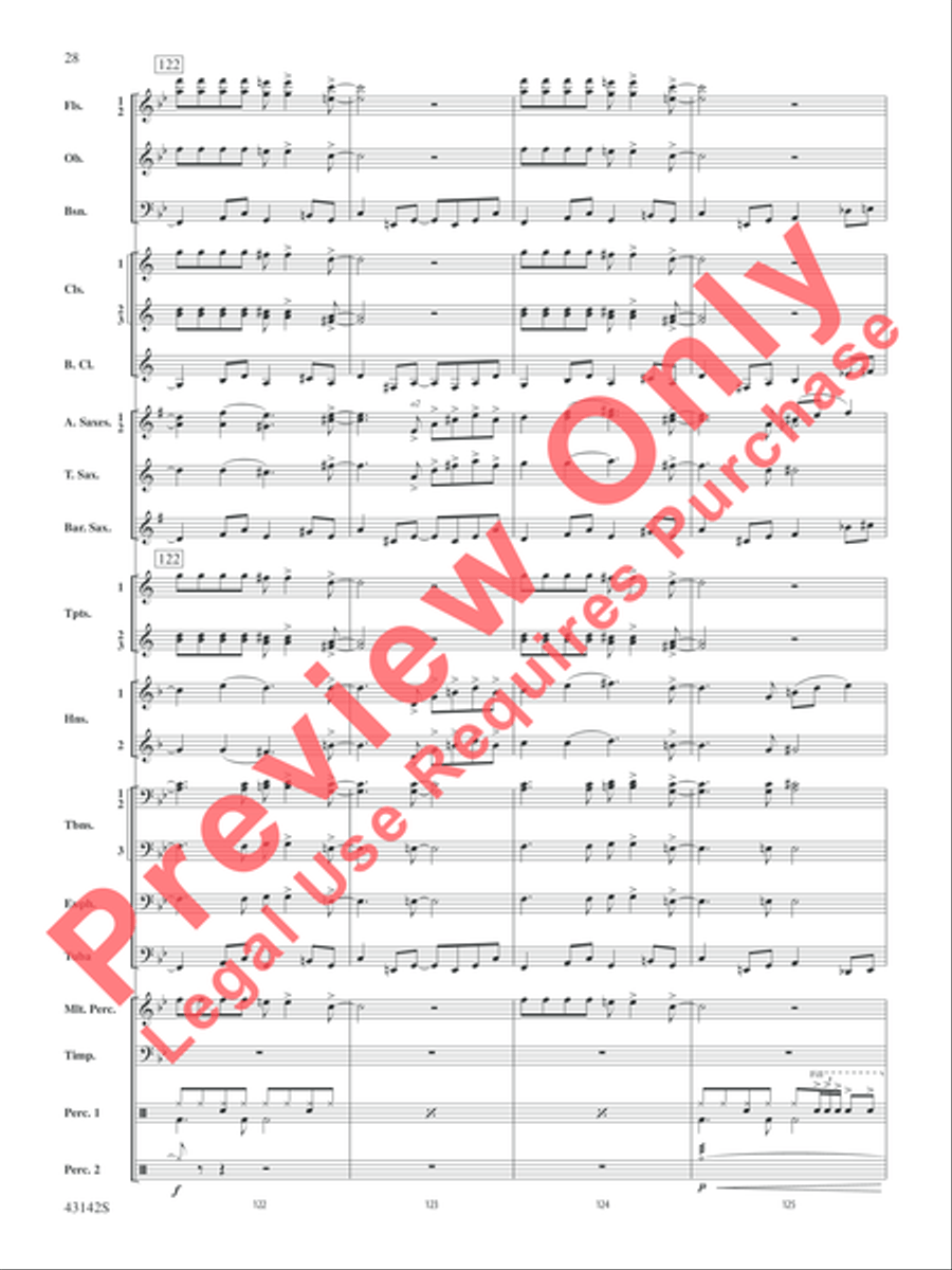 The Doors on Tour The Doors on Tour Concert Band scores gallery preview page 29
