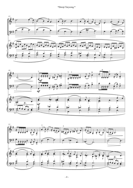 Doraji Taryeong (For Piano Trio) image number null