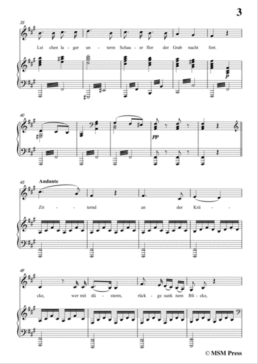 Schubert-Eine Leichenphantasie,D.7,in b minor,for Voice&Piano Voice scores gallery preview page 5