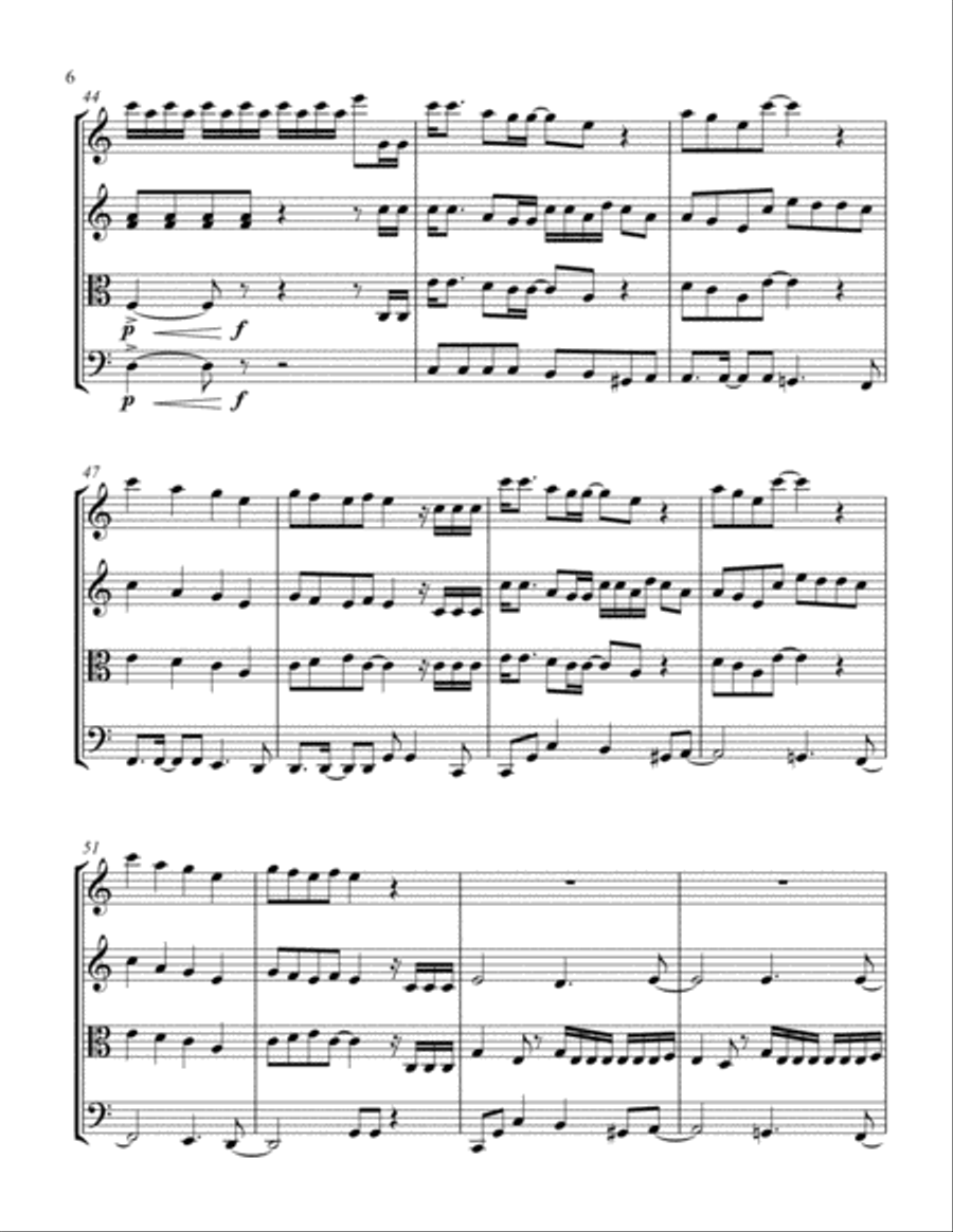 Sunday Candy Sunday Candy String Quartet scores gallery preview page 6