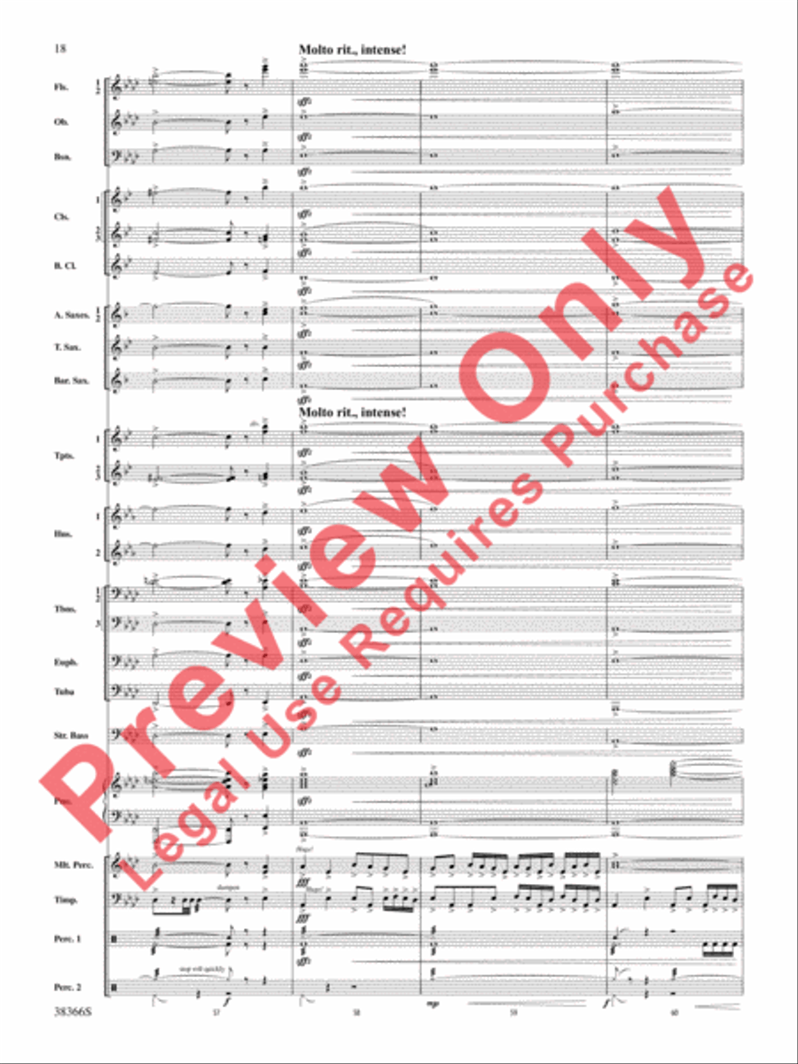 October Farewell October Farewell Concert Band scores gallery preview page 19