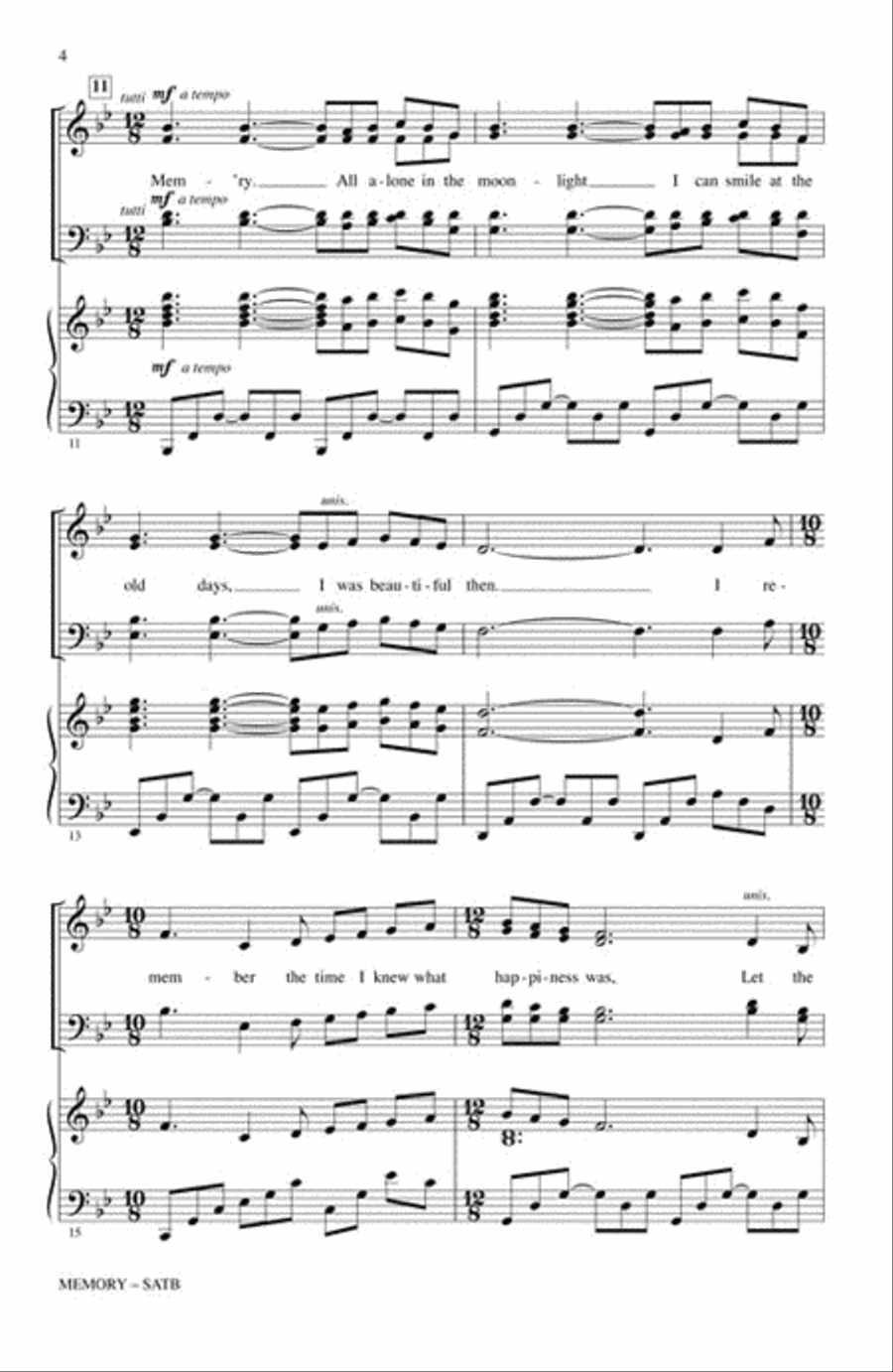 Memory Memory 4-Part scores gallery preview page 4